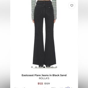 Rolla's Eastcoast Black Sand Flare Jeans
